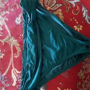NEW Bleu Rod Beattie Sarong Hipster Bikini Bottoms Teal Sz 14